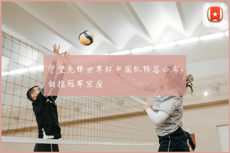 守望先锋世界杯中国队阵容公布，剑指冠军宝座