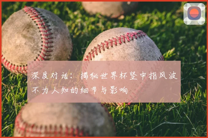 深度对话：揭秘世界杯竖中指风波不为人知的细节与影响